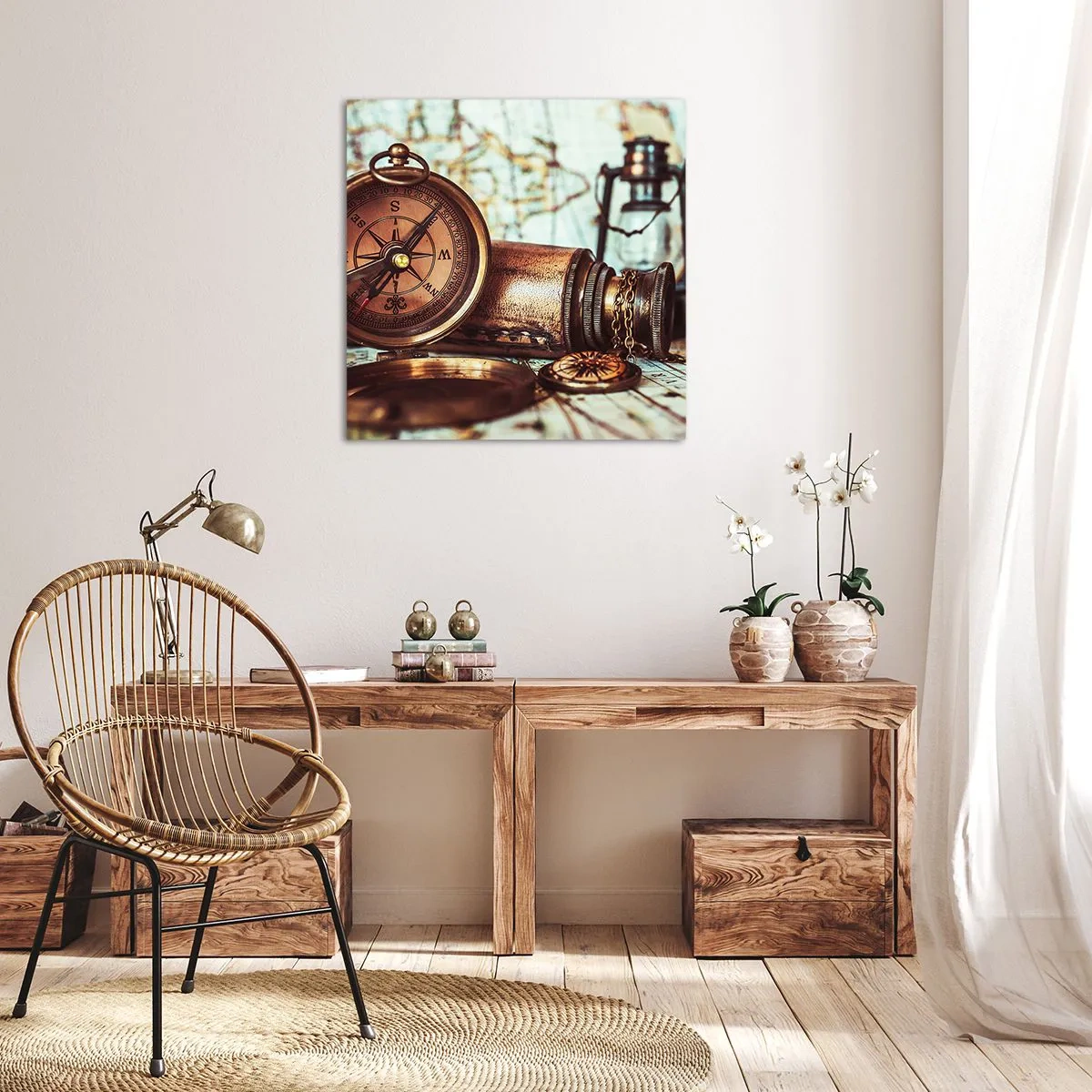 Vászonkép - Kalóz kaland vár a Karib-térségben - 50x50 cm