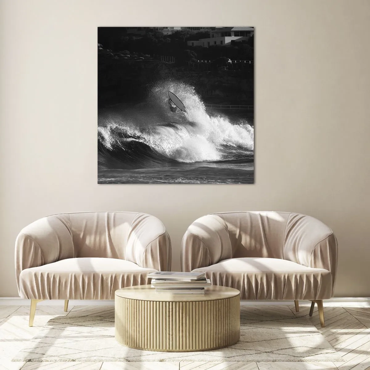 Üveg kép - Kihívás elfogadva! - 30x30 cm