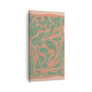 Vászonkép - A korall és a zöld közötti küzdelem - 55x100 cm
