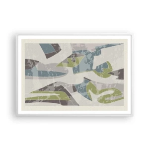 Poszter fekete keretben - Kompozíció üveg mögött - 100x70 cm