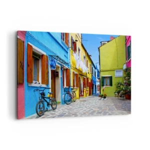Vászonkép - Pasztell, édes sikátor - 120x80 cm