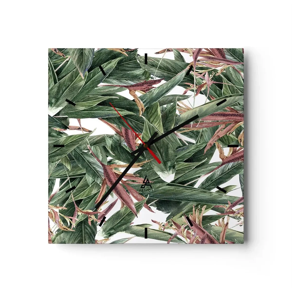 Falióra, Óra - Smaragd-lila bozót - 40x40 cm