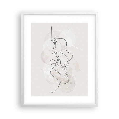 Poszter fekete keretben - Ölelésbe gabalyodva - 40x50 cm