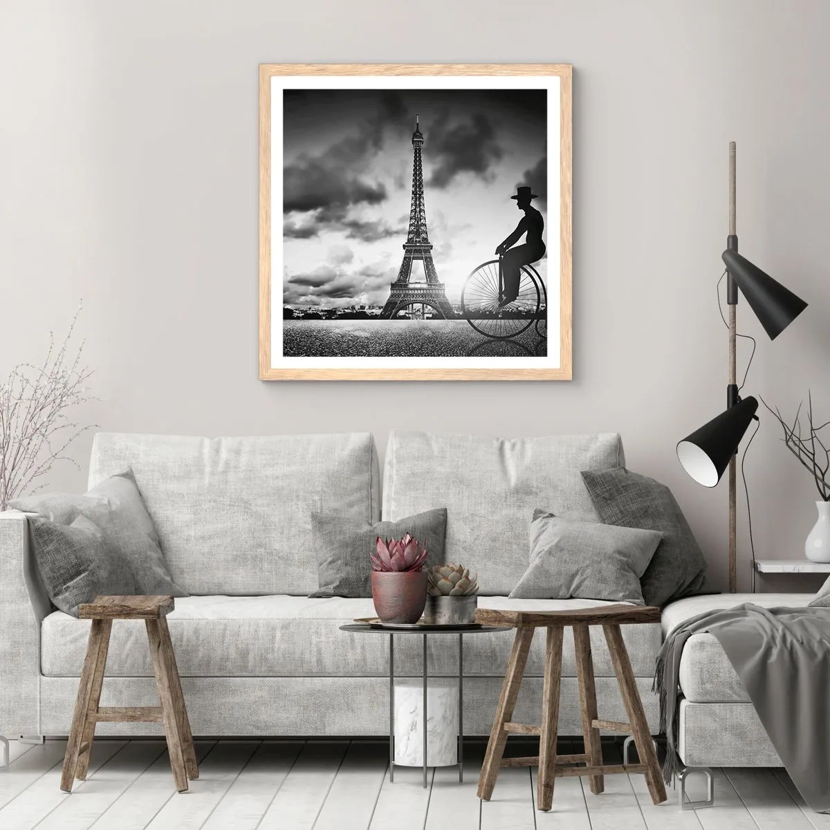 Poszter világos tölgy keretben - Belle Epoque hiánya - 30x30 cm