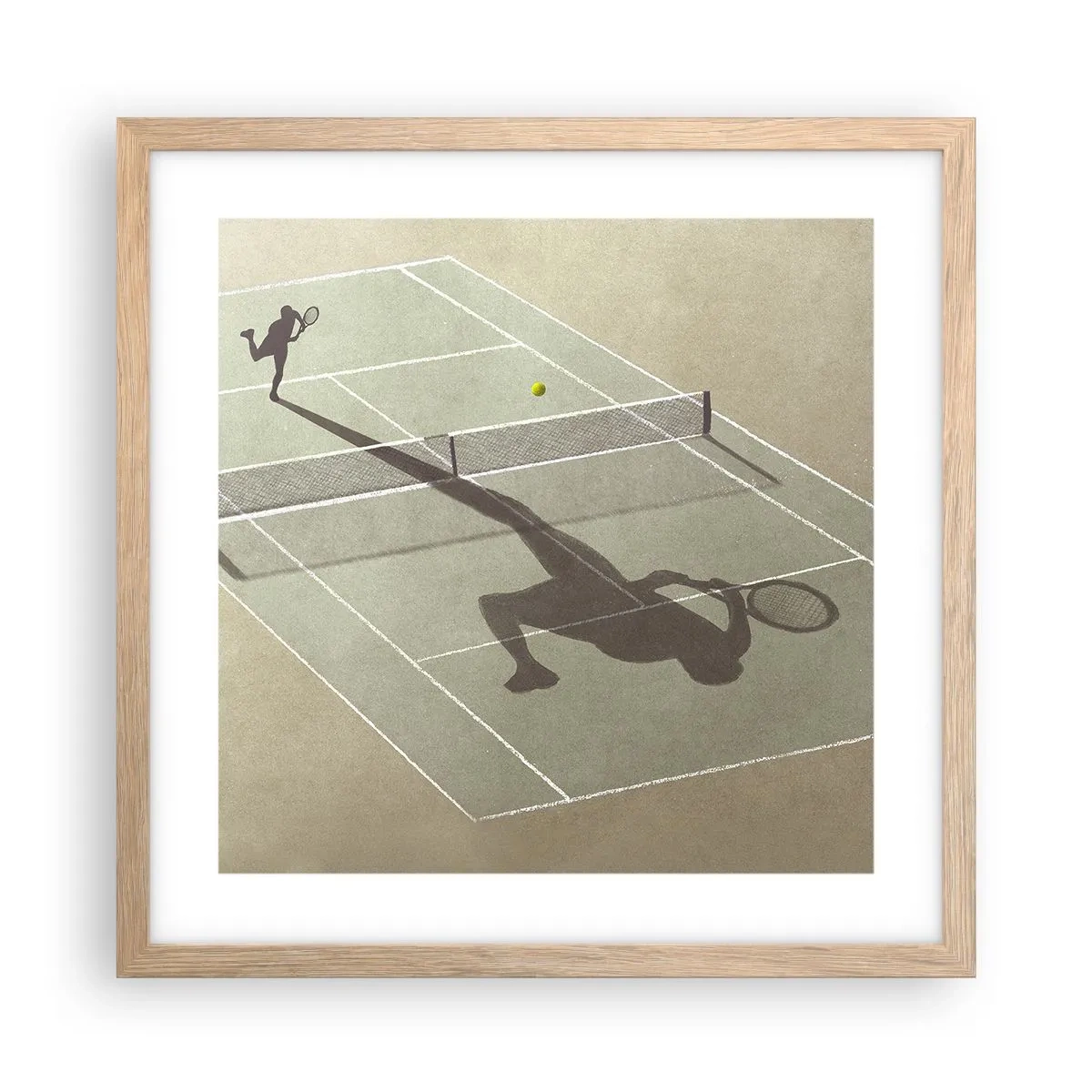 Poszter világos tölgy keretben - Önmagumk legyőzése - 40x40 cm