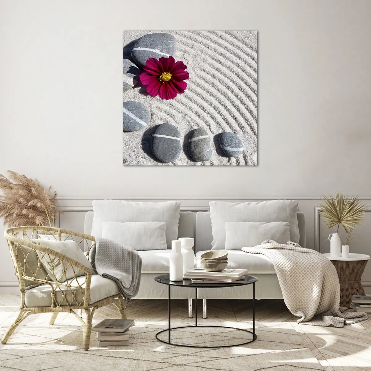 Üveg kép - A természet varázskörének energiája és békéje - 50x50 cm