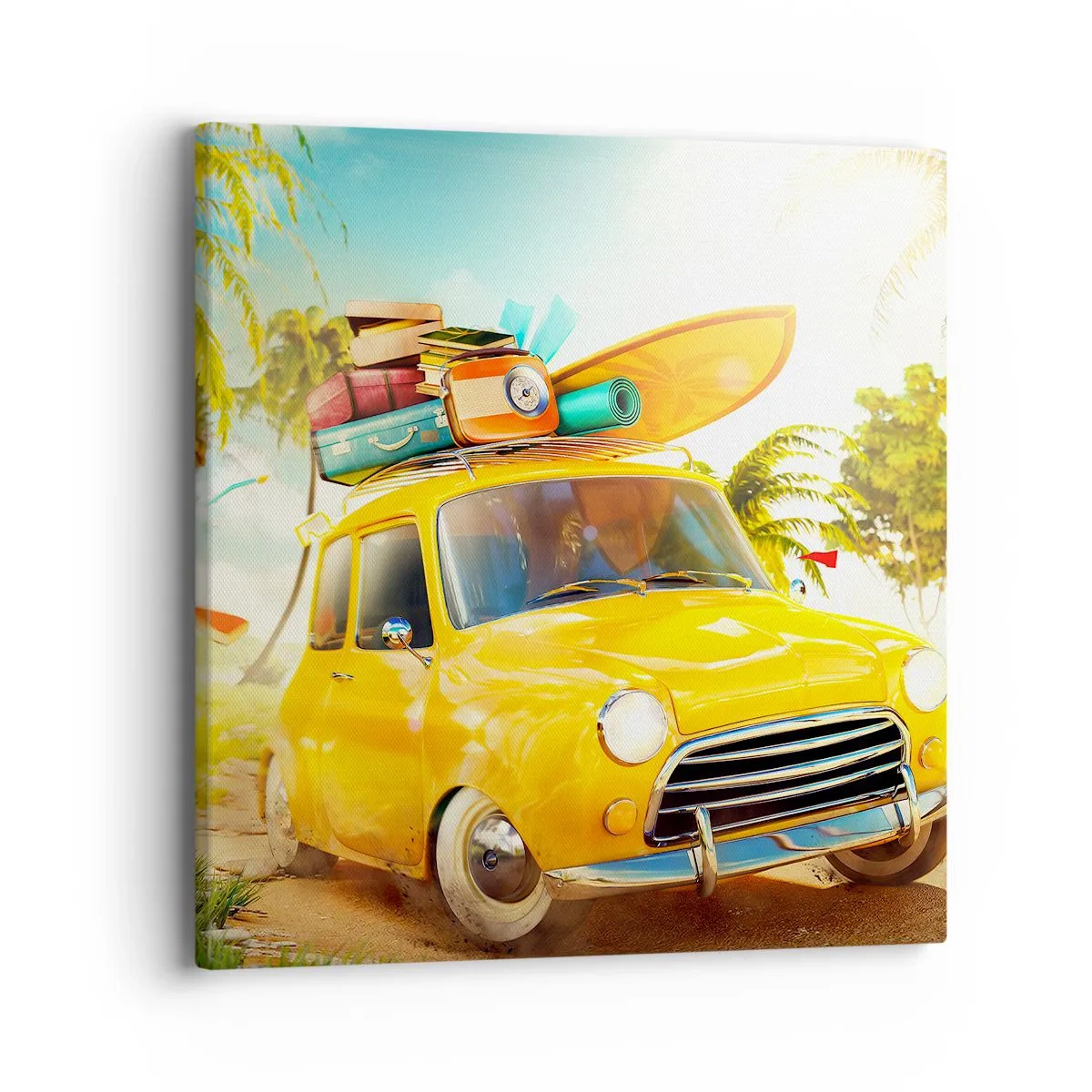 Vászonkép - Utazás több mosolyért - 40x40 cm