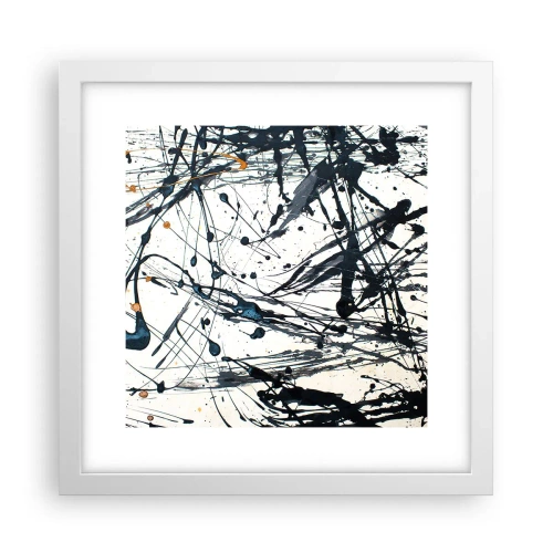 Poszter fekete keretben - Expresszionista absztrakció - 30x30 cm