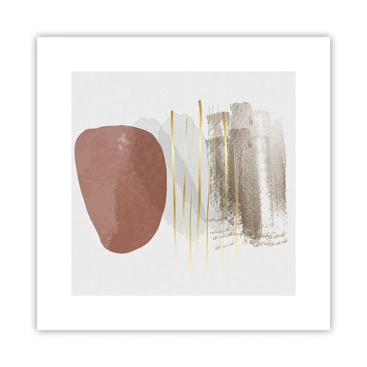 Poszter - Absztrakt oszlopsor - 30x30 cm