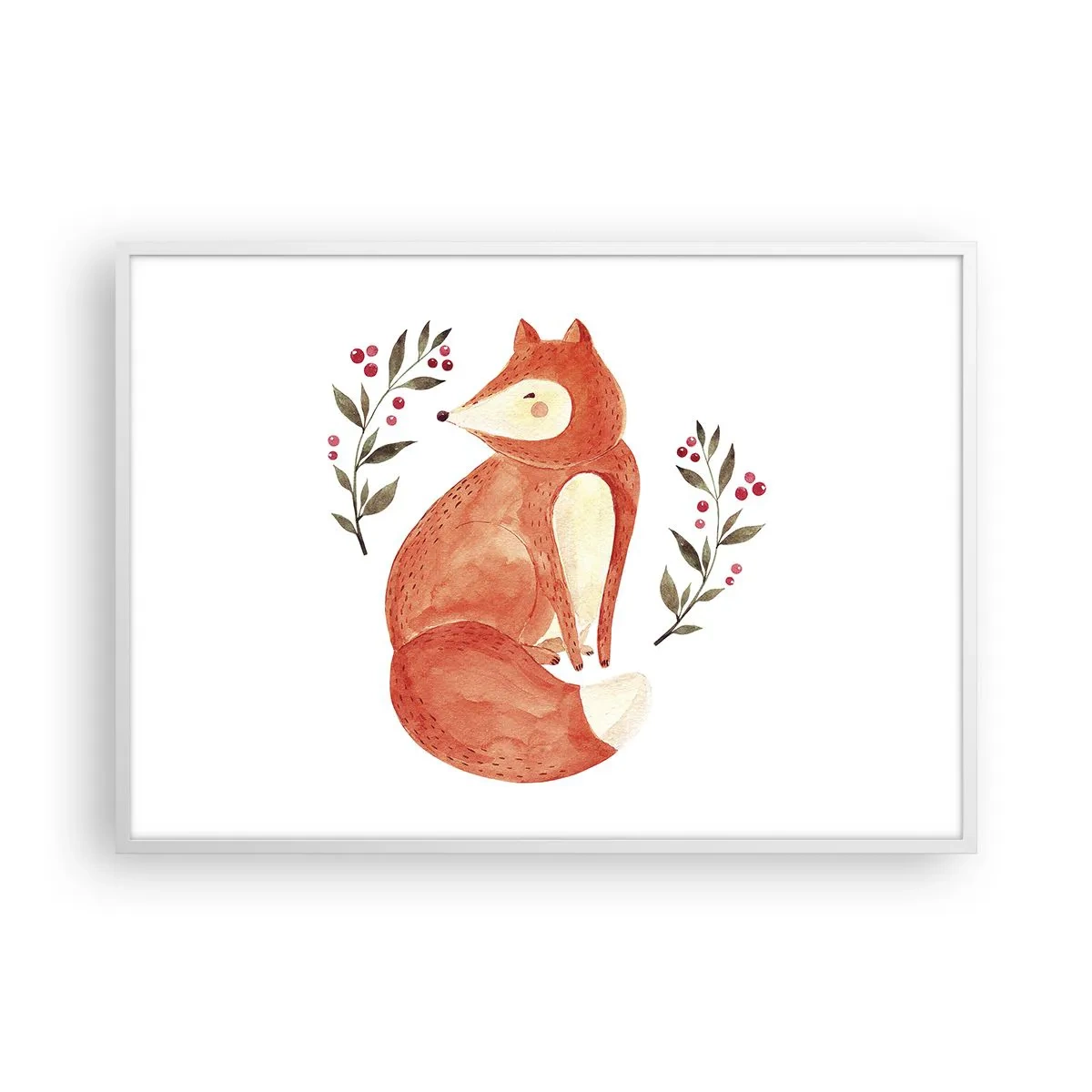 Poszter fekete keretben - Kis vörös hajú - 100x70 cm