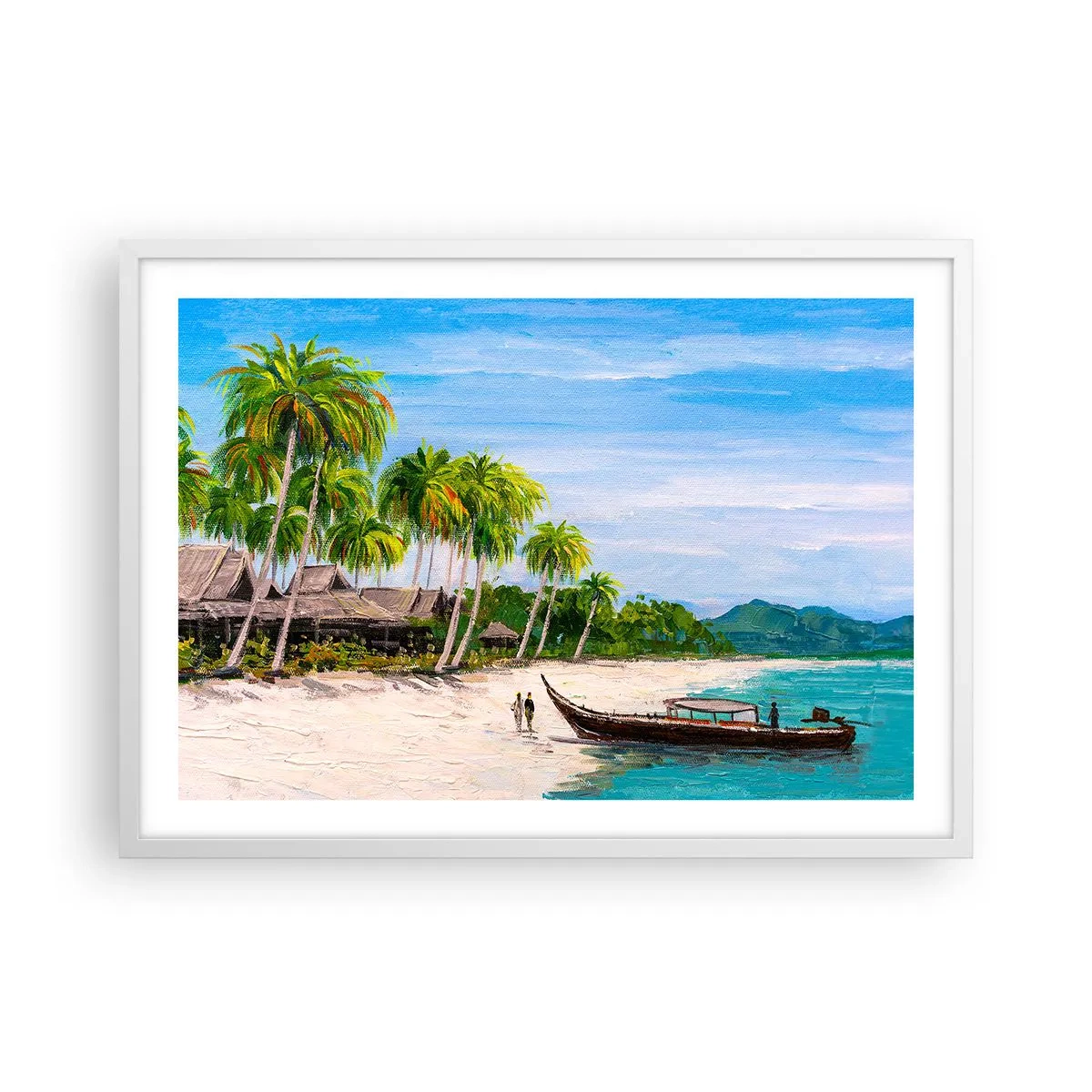 Poszter fekete keretben - Egy egzotikus álom - 70x50 cm