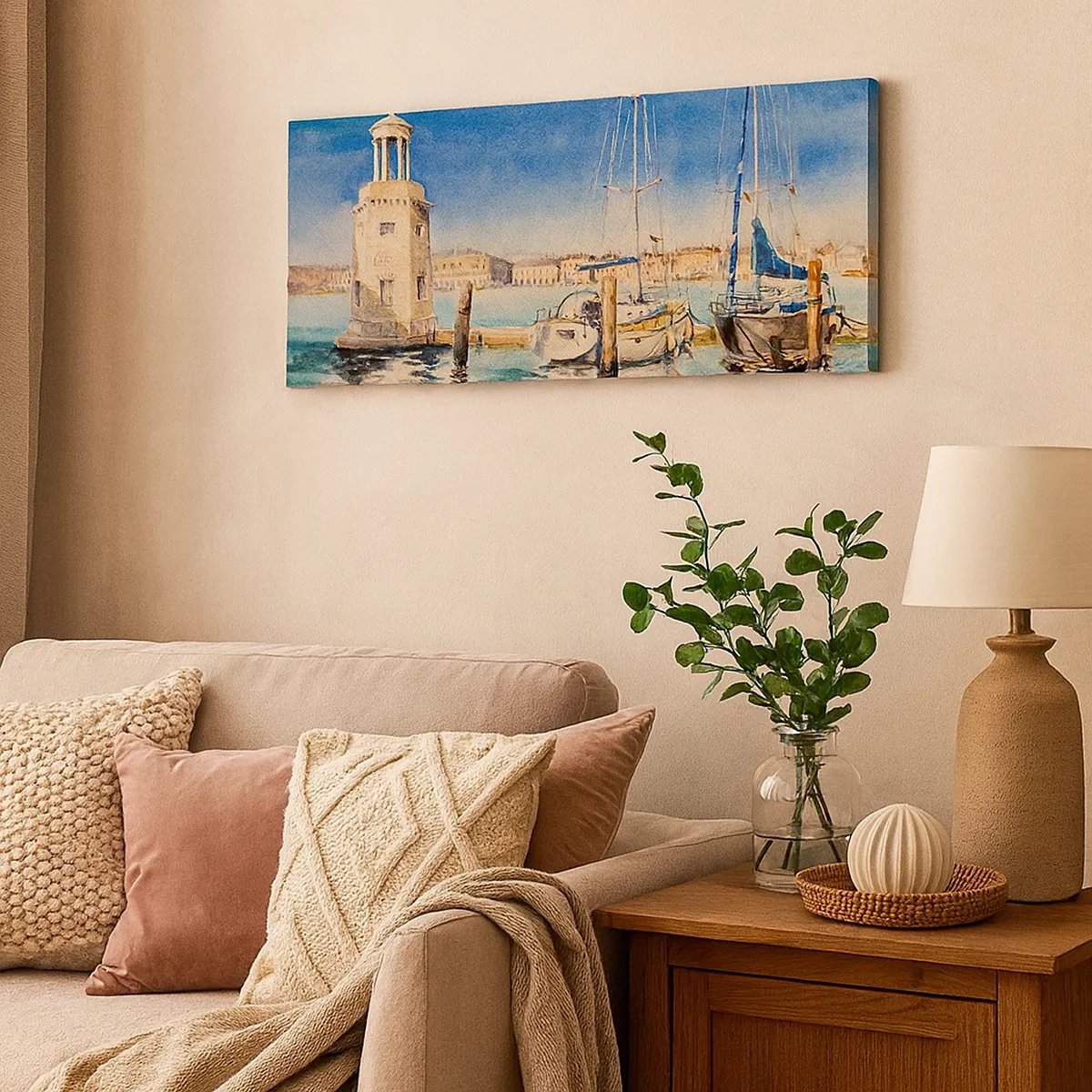 Vászonkép - Napos lagúna - 30x30 cm