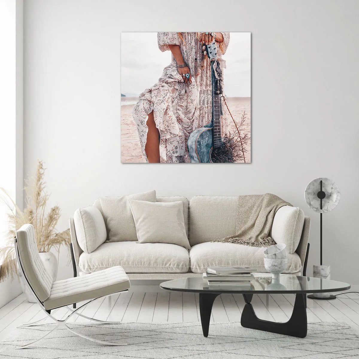 Üveg kép - Hippik az úton - 70x70 cm