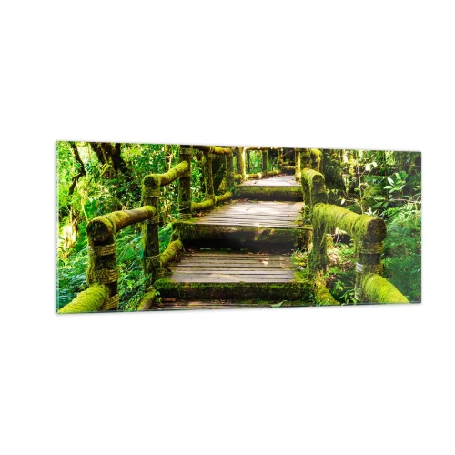 Üveg kép - A zöld folyosója - 100x40 cm