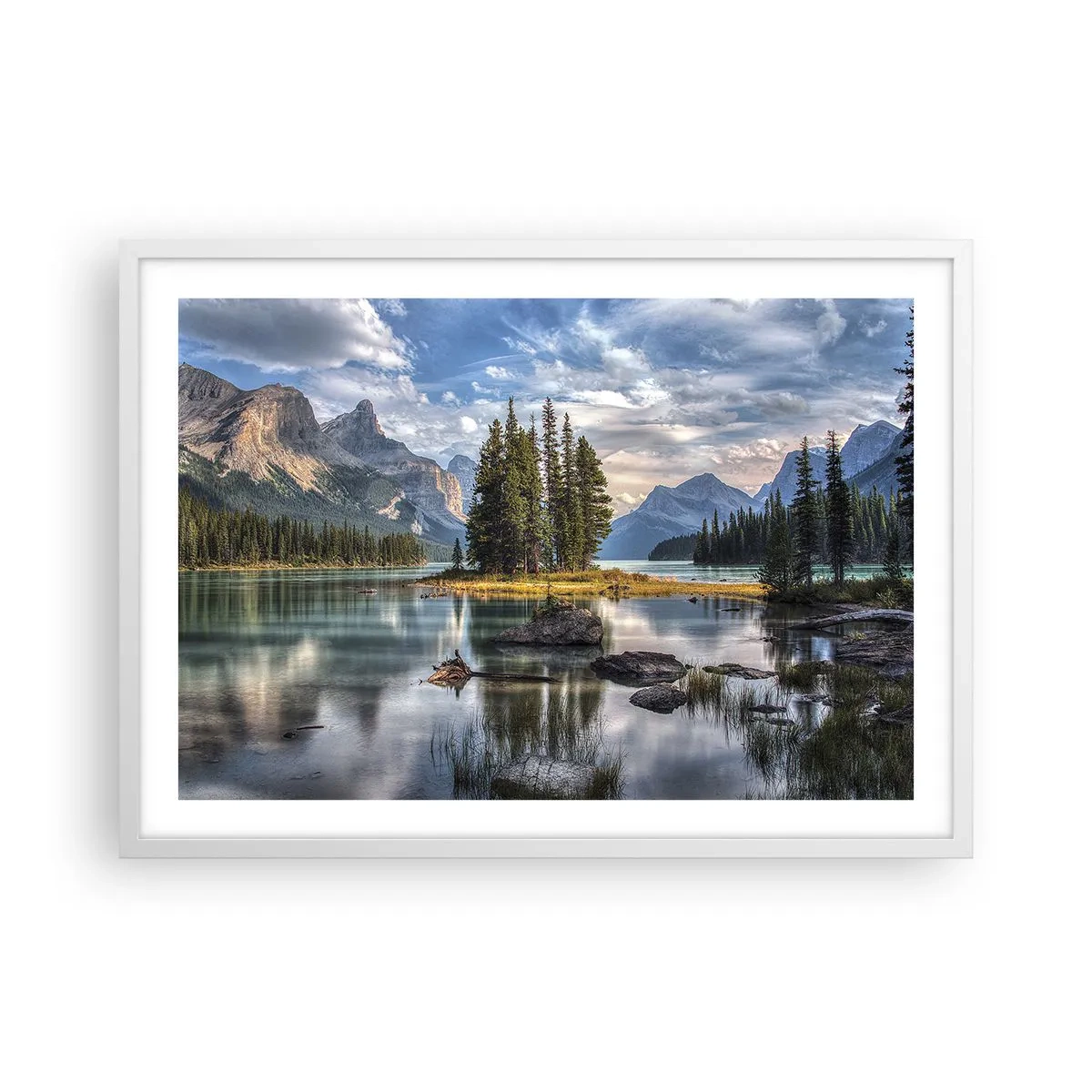 Poszter fekete keretben - A nagy és tiszta víz mellett... - 70x50 cm