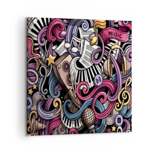 Vászonkép - Bonyolult dallam - 50x50 cm