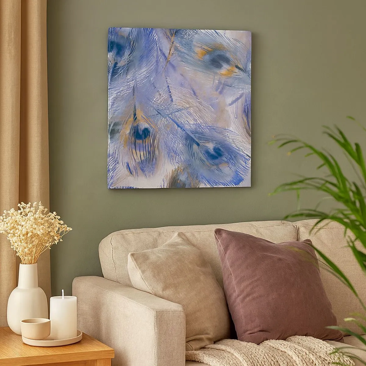 Vászonkép - Pávaszem kompozíció - 30x30 cm