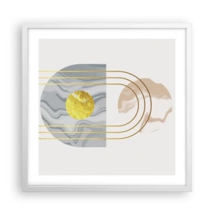 Poszter fekete keretben - Fényerő és ragyogás - 50x50 cm