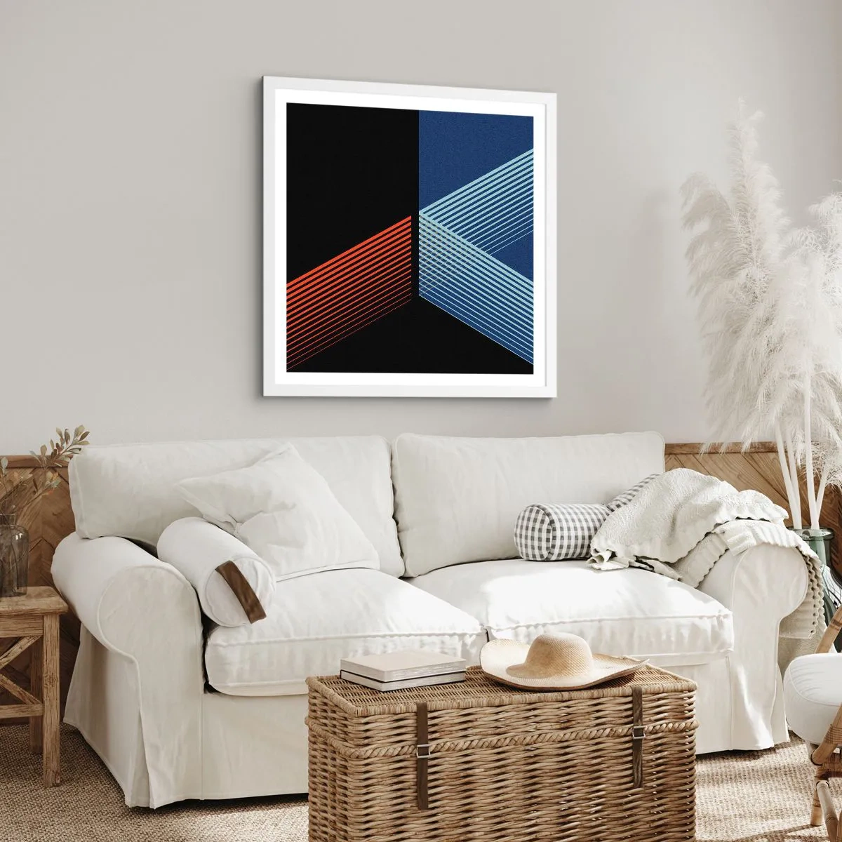 Poszter fekete keretben - Egyszerű történet - 40x40 cm