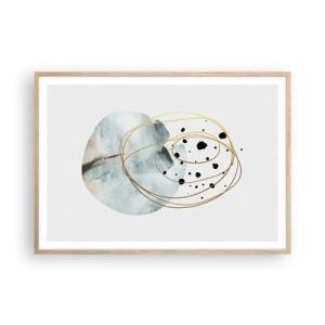 Poszter világos tölgy keretben - Az ölelő térben - 100x70 cm