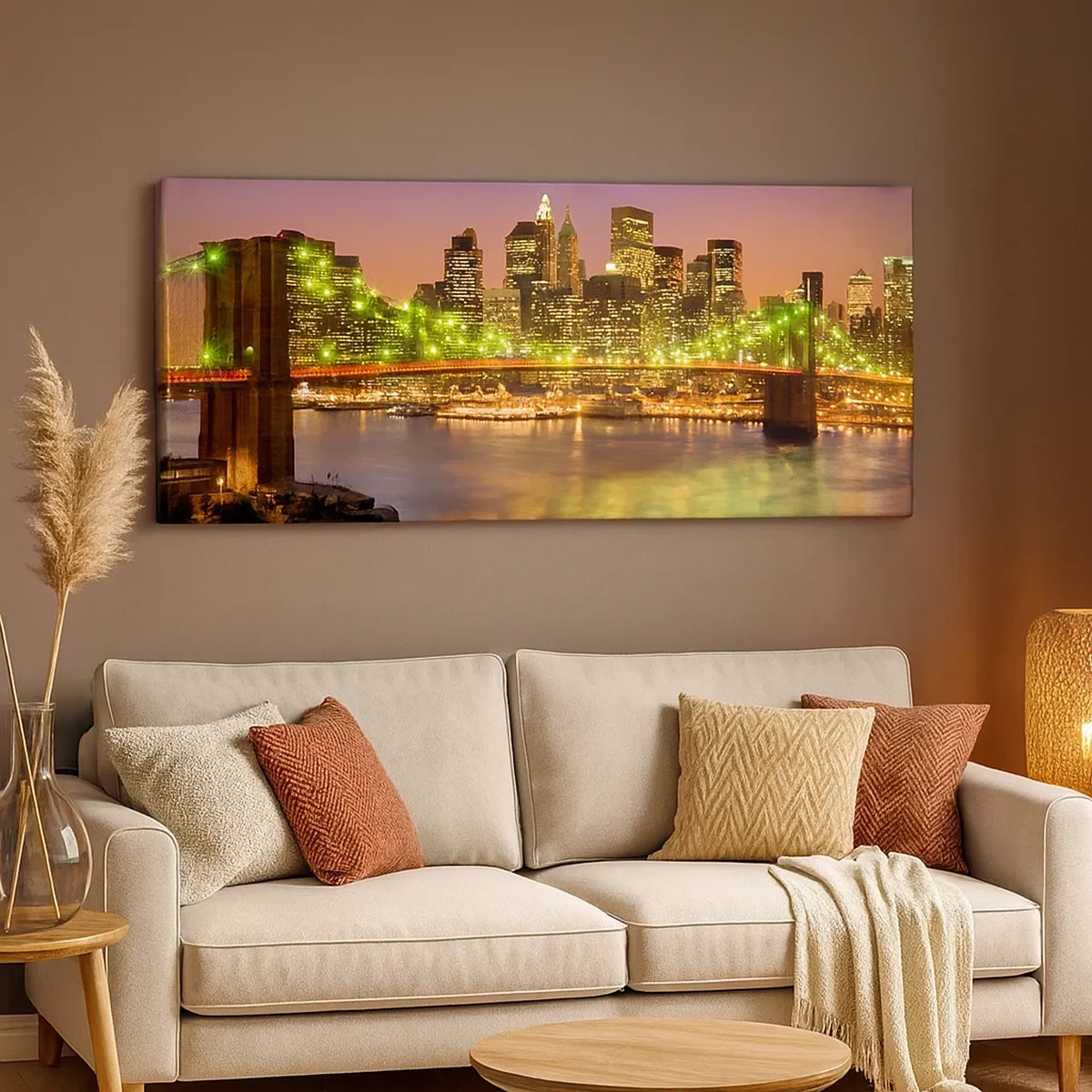 Vászonkép - Itt soha nem alszik el a fény - 30x30 cm