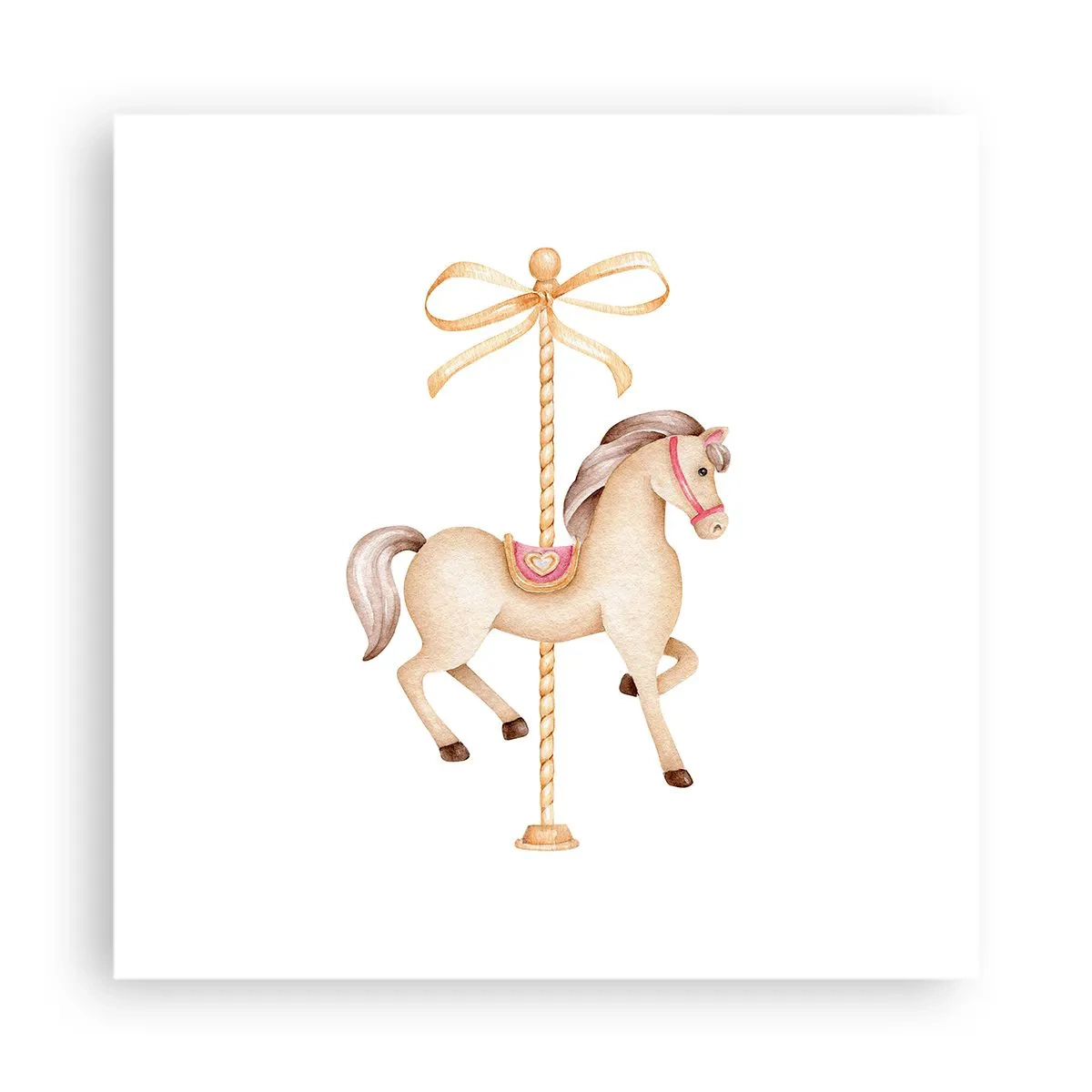 Poszter - Kecses vágtával - 40x40 cm