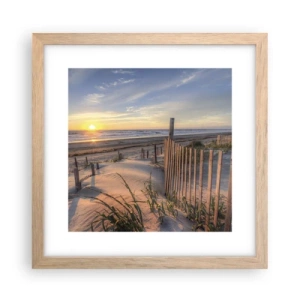 Poszter világos tölgy keretben - A szél ragyogása és árnyéka - 30x30 cm