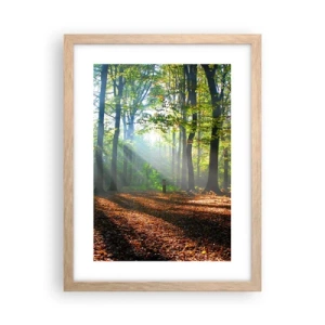 Poszter világos tölgy keretben - Ragyogások és árnyékok - 30x40 cm