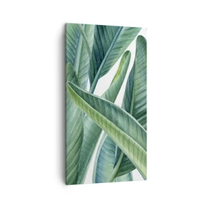 Vászonkép - Zöld önmagában - 45x80 cm