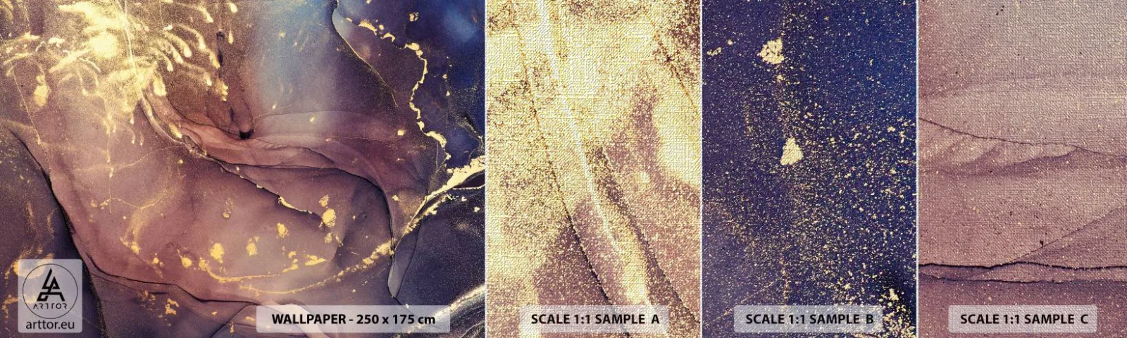 Fotótapéta Minta Premium Canvas - Anyag és lélek - Absztrakció, Darab, Modern minta - 100x30 cm