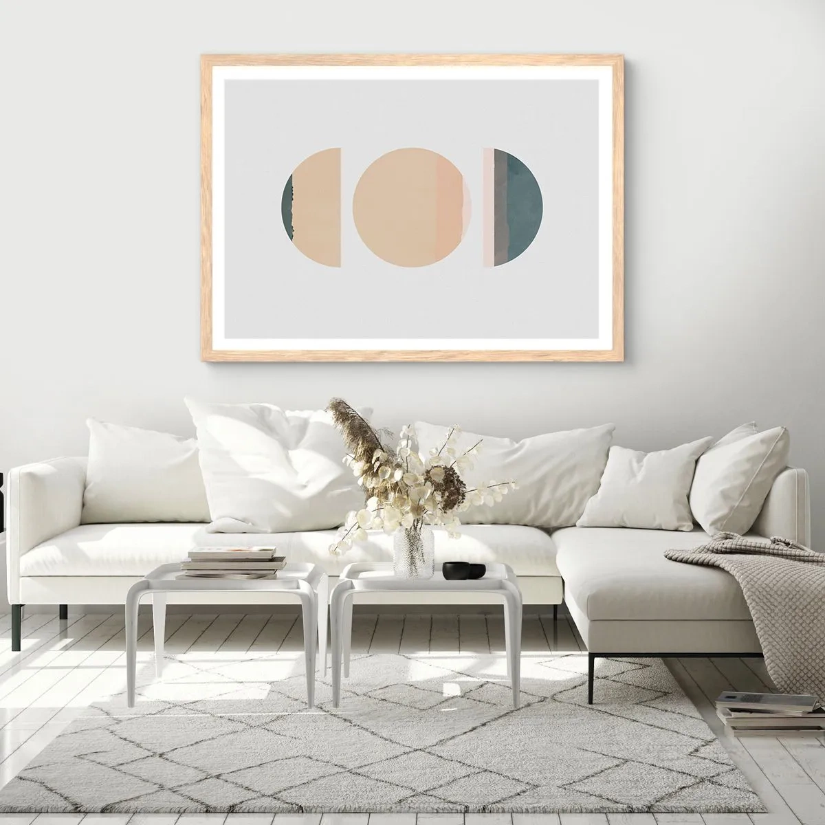 Poszter világos tölgy keretben - Kerékről kerékre - 100x70 cm