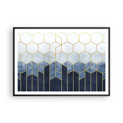 Poszter fehér keretben - Kompozíció szinkópa ritmusban - 100x70 cm