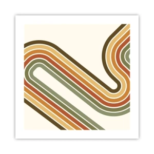 Poszter - Cikkcakkban a célba - 50x50 cm