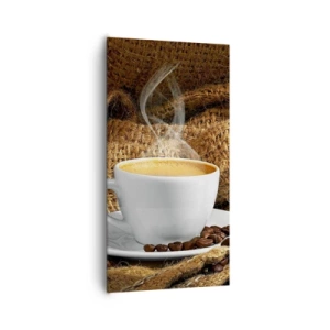 Vászonkép - A mokka illata és a mézes folyadék sűrűsége - 65x120 cm