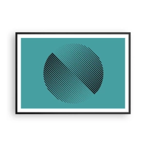 Poszter fehér keretben - A kör - egy geometriai variáció - 100x70 cm