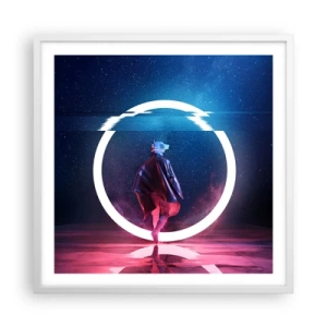Poszter fekete keretben - Világok között - 60x60 cm