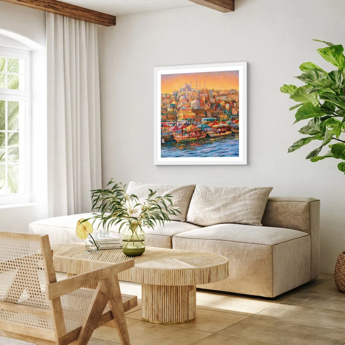 Poszter fekete keretben - Isztambuli mese - 60x60 cm