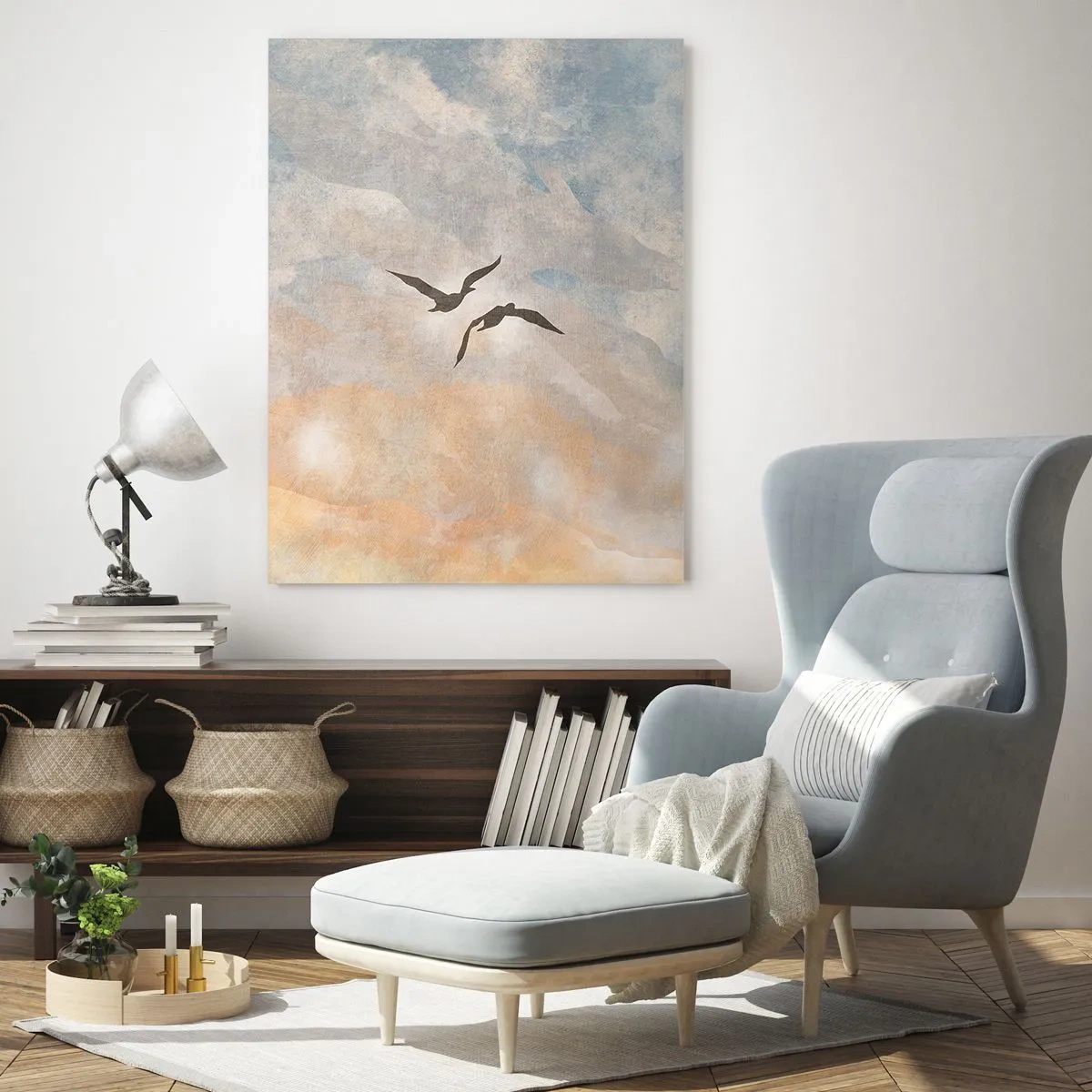 Üveg kép - Égi tánc - 80x120 cm