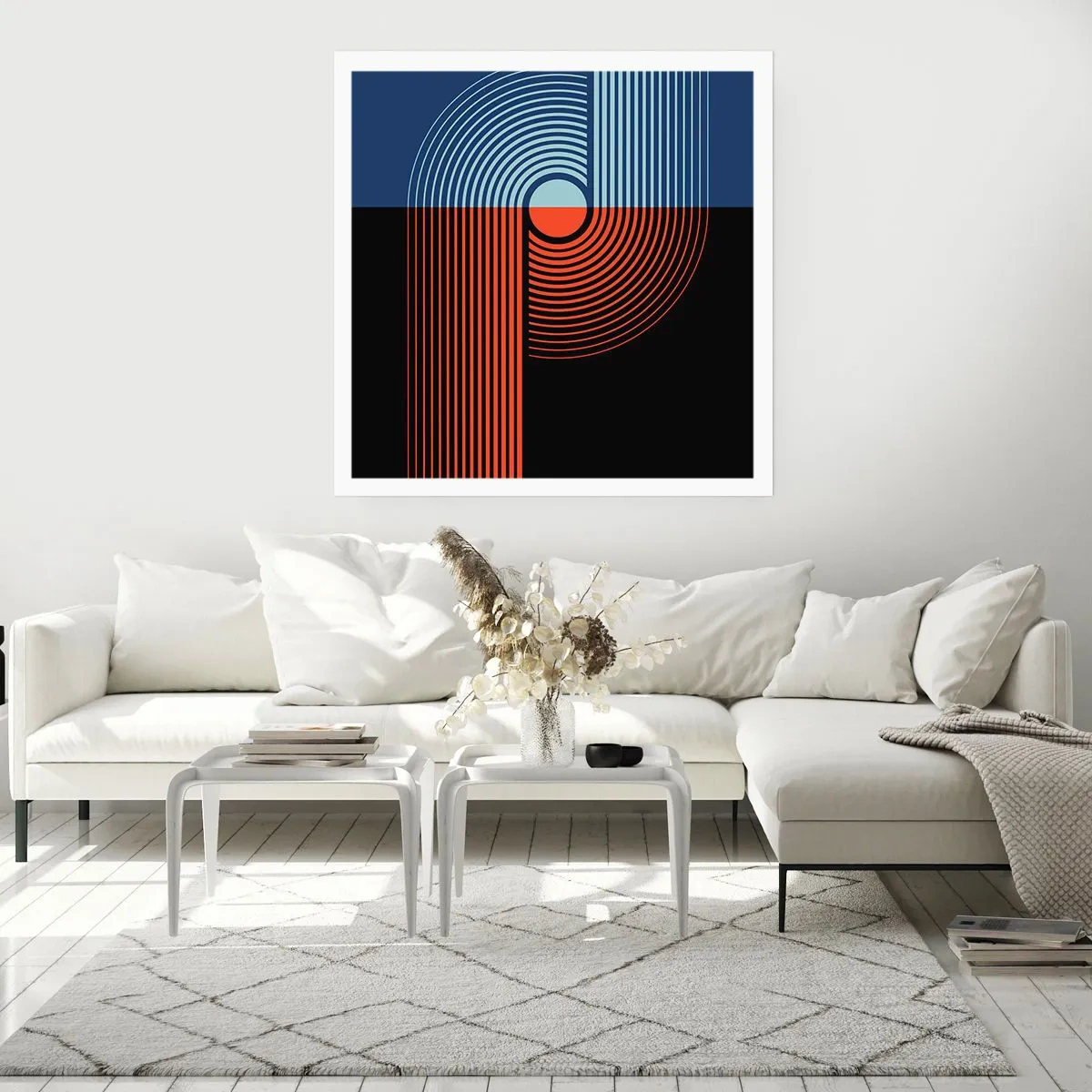 Poszter - Geometrikus ölelésben - 40x40 cm