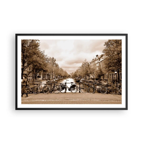 Poszter fehér keretben - Holland hangulat - 91x61 cm