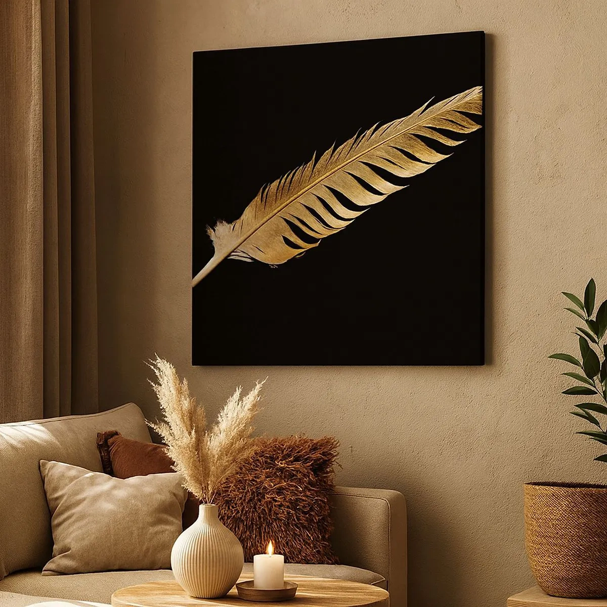 Vászonkép - Tökéletes tollal ellátva - 30x30 cm