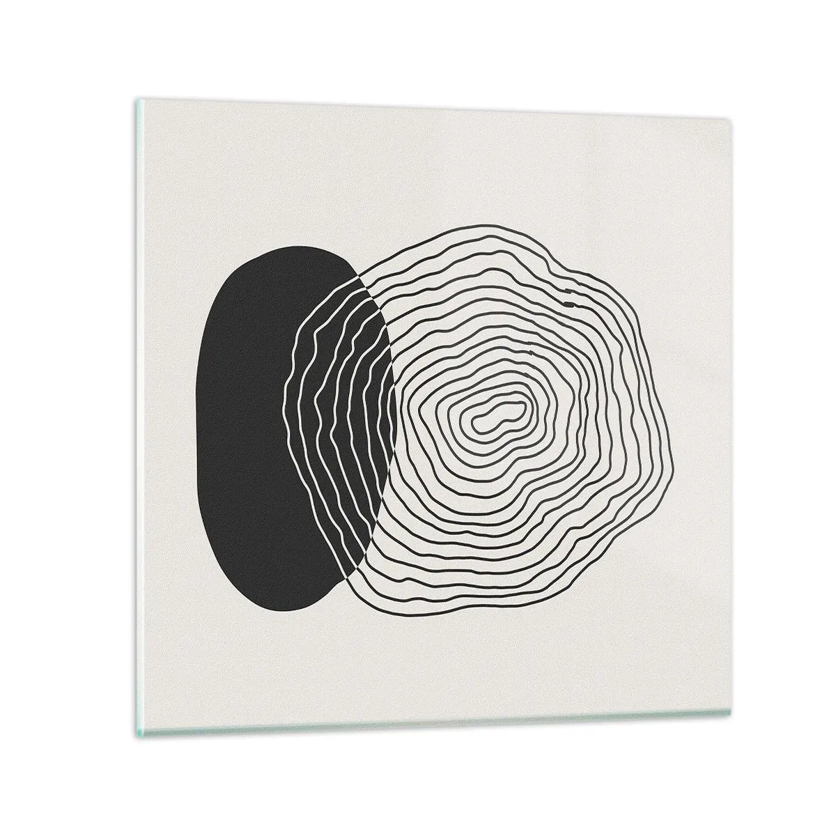 Üveg kép - Létezés és rángatózás - 60x60 cm