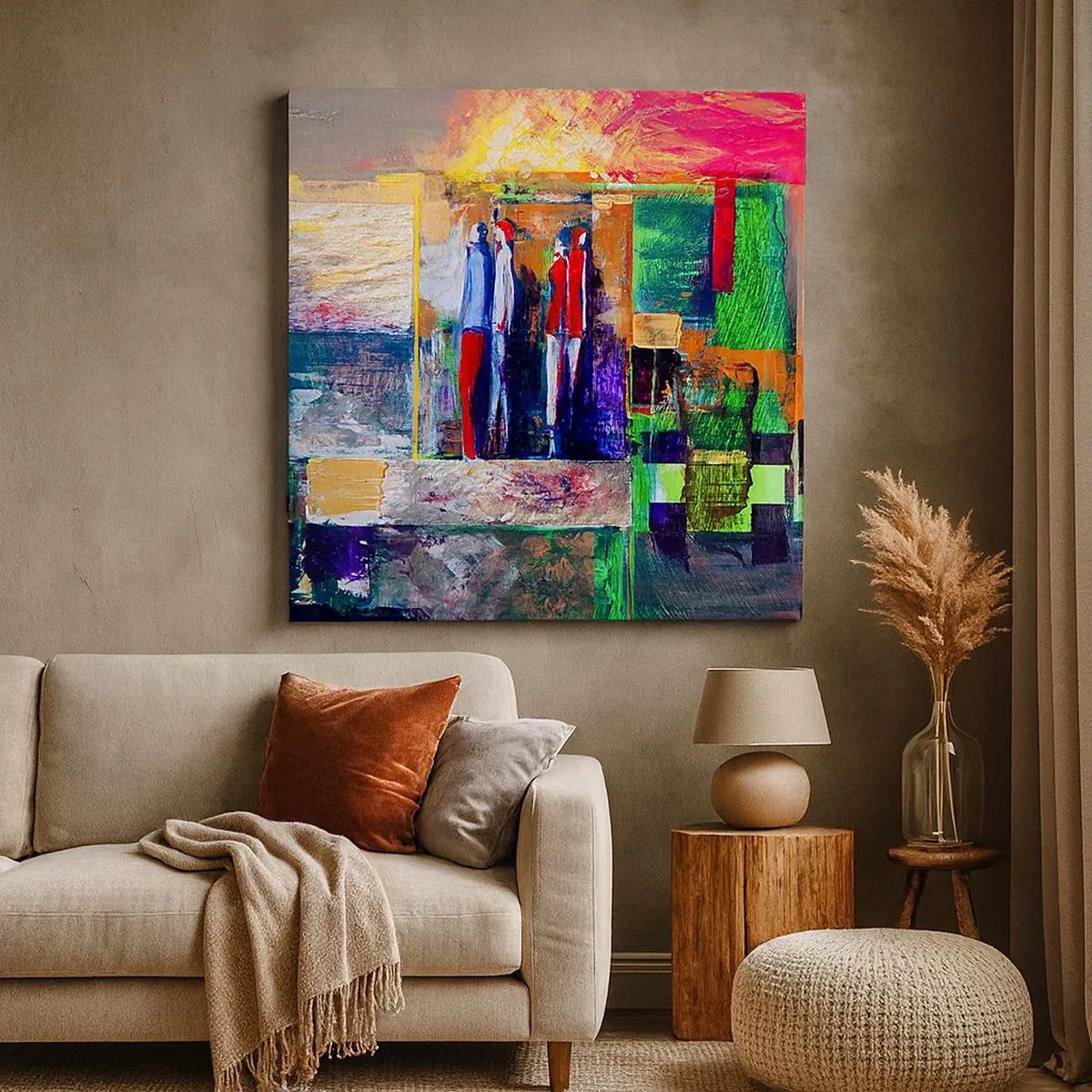 Vászonkép - Kapcsolatok és érzelmek - 30x30 cm