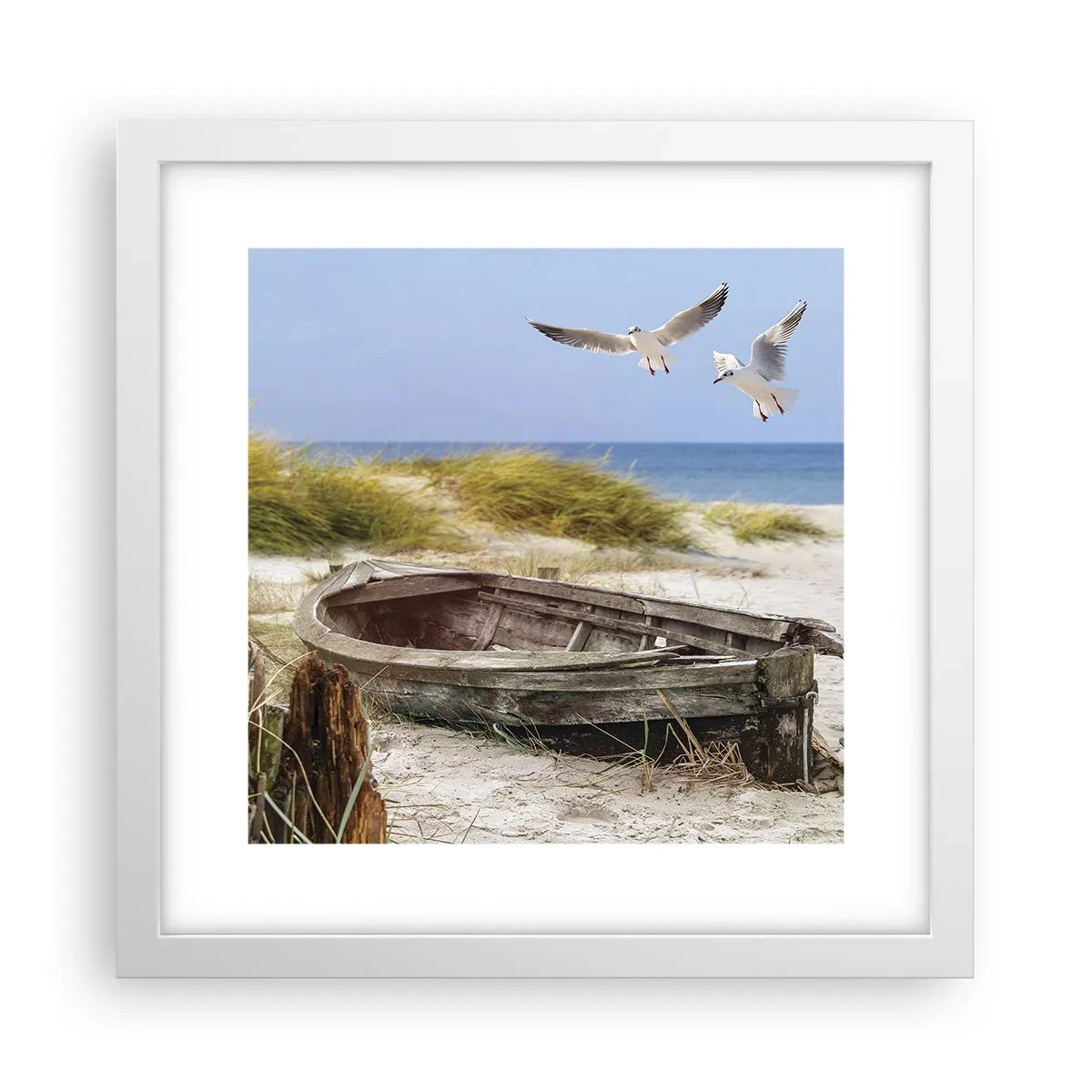 Poszter fekete keretben - Szélben fürödve - 30x30 cm