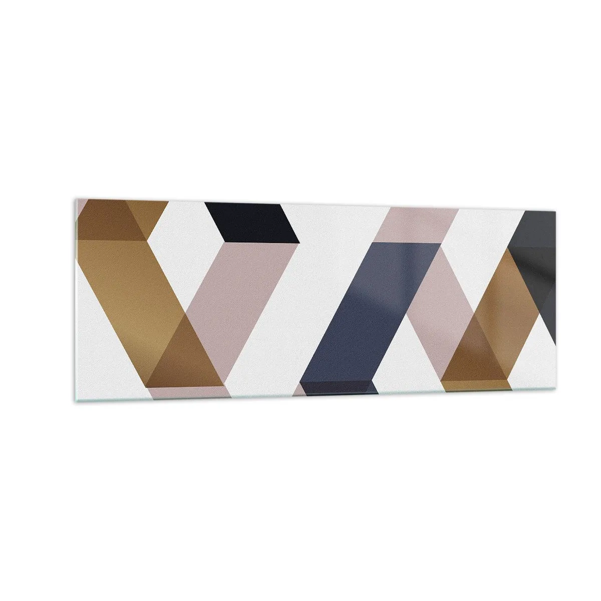 Üveg kép - Síkok és szögek - 140x50 cm
