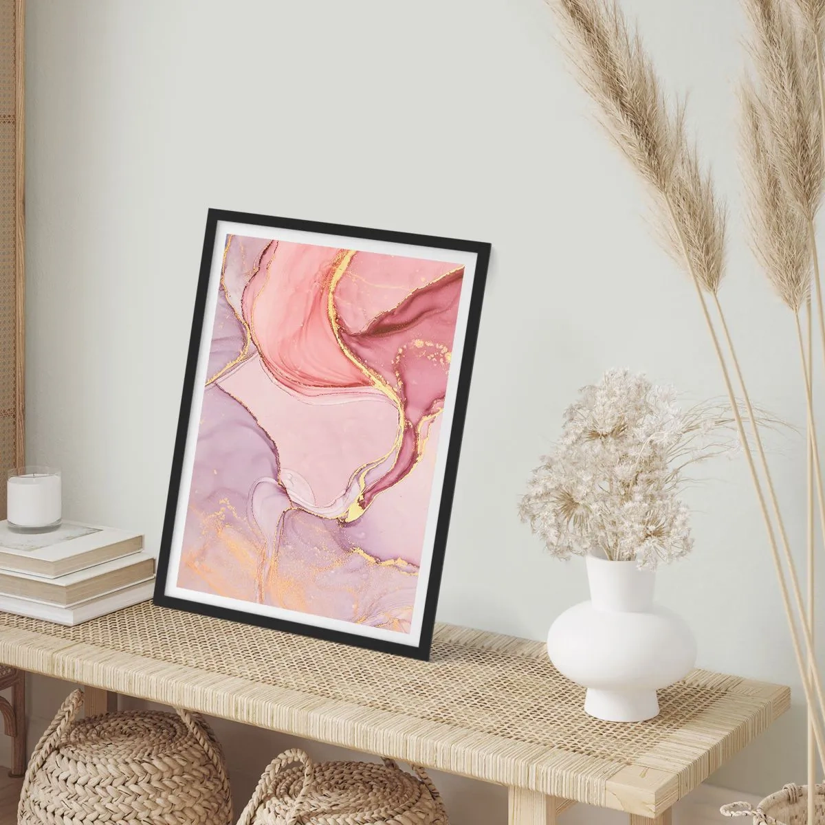 Poszter fehér keretben - A színek simogatása - 70x100 cm