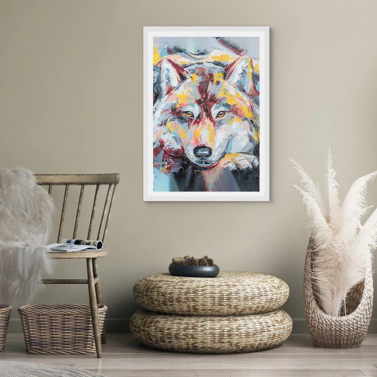 Poszter fekete keretben - Nyugalom a szeretteink között - 70x100 cm