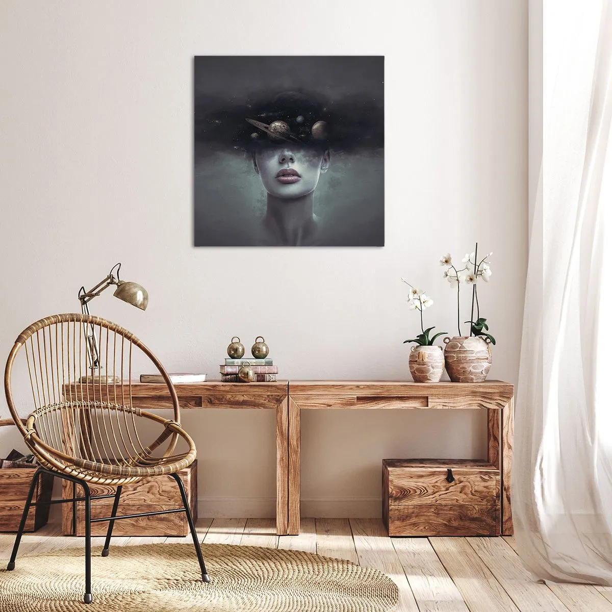 Vászonkép - És a bolygók megvadulnak... - 70x70 cm