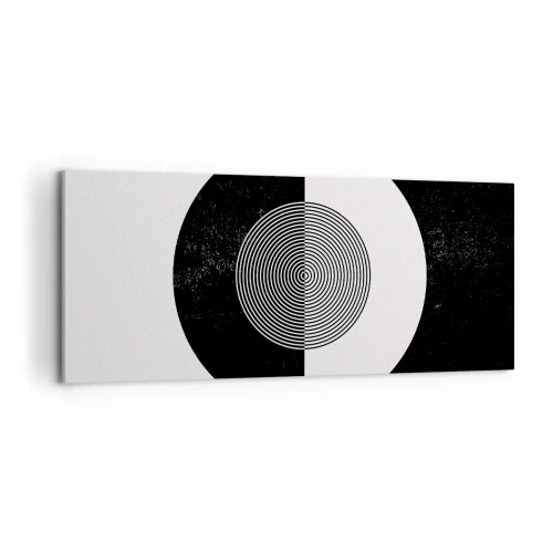 Vászonkép - Harmónia fekete-fehérben - 100x40 cm