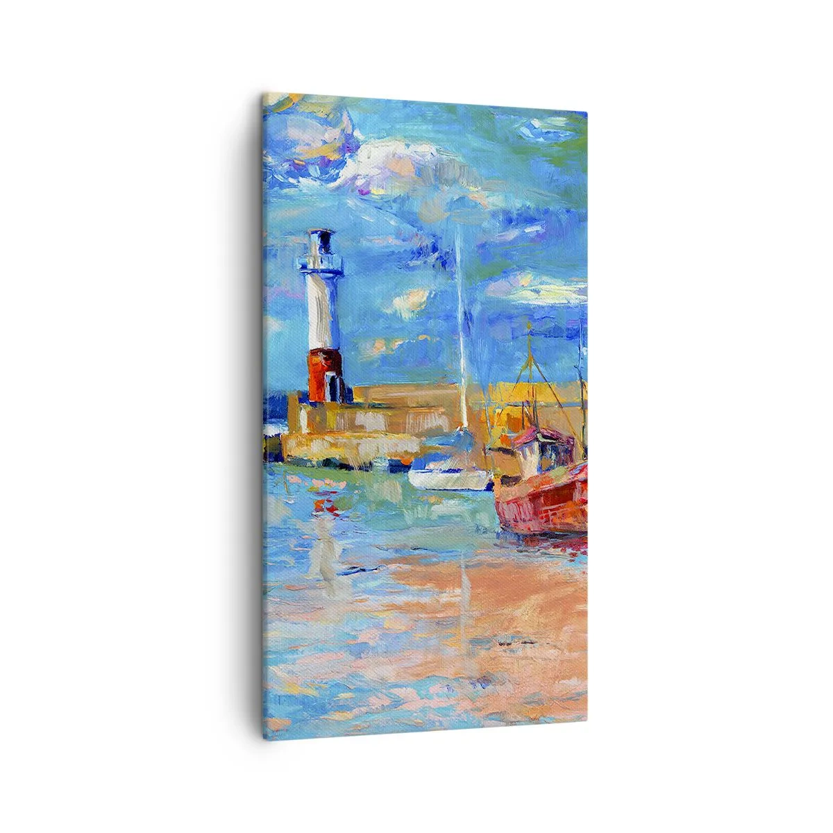 Vászonkép - Egy délután a szivárványos öbölben - 45x80 cm